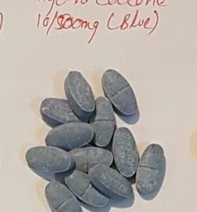 Hydrocodone 10-500mg Blue tablets prescription delivery USA